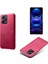 Xiaomi Redmi Için Note 12 Pro+ 5g Buzağı Dokulu Telefon Kapağı Ön Çizgiye Anti-Kılavuz Deri Kaplamalı Pc Cep Telefon Kılıfı-Gül (Yurt Dışından) 2