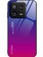 Xiaomi 13 5g Gradyan Renk Temsilli Cam Telefon Kılıfı Pc+Tpu Düşme Önleme Koruyucu Kapak-Mavi/gül (Yurt Dışından) 1