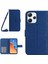 Xiaomi Redmi Için 12 4g Deri Cüzdan Stand Kılıfı Ayçiçeği Omuz Kayışı ile Baskılı Telefon Kapağı-Safir (Yurt Dışından) 1
