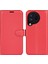 Xiaomi Civi 3 5g Için Litchi Doku Cüzdan Telefon Kılıfı Stand Pu Deri Tam Koruma Kapağı-Kırmızı (Yurt Dışından) 1
