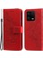 Xiaomi 13 Pro 5g Için Telefon Cüzdan Kapağı Çiçek Baskı Pu Deri Stand Kayışı ile Damla Geçirmez Telefon Kılıfı-Kırmızı (Yurt Dışından) 1