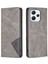 Xiaomi Redmi Için 12 4g Kart Tutucu Cep Telefon Kılıfı Baskılı Hat Stand Deri Telefon Kapağı-Gri (Yurt Dışından) 1
