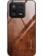 Xiaomi 13 Pro 5g Ahşap Desenli Telefon Kılıfı Temperlenmiş Cam+Tpu Şok Geçirmez Telefon Kapağı-Kahve (Yurt Dışından) 1
