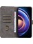Xiaomi Redmi Için Cüzdan Telefon Kılıfı 12 5g/not 12R 5g/poco M6 Pro 5g Stand Kapağı Rfıd Engelleme Pu Deri Kabuğu Kaygan-Siyah (Yurt Dışından) 2
