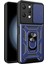 Xiaomi Redmi Için 12 4g Arka Lens Koruması Anti-Drop Anti-Drop Telefon Kılıfı Pc+Tpu Kickstand-Mavi (Yurt Dışından) 1