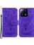 Xiaomi 13 Pro 5g Deri Telefon Kılıfı Stand Cüzdan Gül Kelebek Basılı Cep Telefon Kapağı-Mor (Yurt Dışından) 1