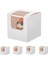 100 Adet Beyaz Cupcake Kutusu Bireysel Insert, Küçük Tek Favor Pasta Ikram Kutuları Şeffaf Pencereli (Yurt Dışından) 1