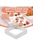 Delikli Tart Yüzük Paslanmaz Çelik Tartlet Kare Şekli Kalıp Kek Daire Fransız Pasta Pişirme Aracı, 5 Paket (Yurt Dışından) 4