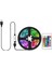 Su Geçirmez Olmayan LED Işık 5050 Rgb 24 Anahtar Uzaktan Kumanda USB 5V Renk Değişen Atmosfer Işığı 4 Metre (Yurt Dışından) 1