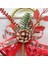 4 Adet Noel Jingle Bells Kapı Askısı Süsler 5 Çan ve Çam Kozalağı ile Kırmızı Noel Ağacı Süslemeleri (Yurt Dışından) 4