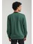 Bisiklet Yaka Yeşil Slim Fit Sweatshirt 23FWM60146 3