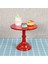 Metal Demir Kek Standı Yuvarlak Kaide Tatlı Tutucu Cupcake Vitrin Doğum Günü Düğün Partisi Için Bakeware (Kırmızı M) (Yurt Dışından) 4