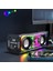 Şeffaf Bluetooth Hoparlörler Rgb Işık Kablosuz Açık Hava Sporları Bluetooth Ses Tws Subwoofer Hoparlör-Siyah (Yurt Dışından) 2