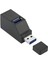 Taşınabilir Çoklu Arayüz Hub Ayırıcı Usb3.0 Yüksek Hızlı Hub Siyah (Yurt Dışından) 5