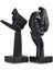 2 Pcs Heykeli, Siyah Soyut Sanat Heykel Modern Dekorasyon Masaüstü Dekorasyon Noel Yeni Yıl Hediyesi (Yurt Dışından) 1