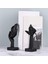 2 Pcs Heykeli, Siyah Soyut Sanat Heykel Modern Dekorasyon Masaüstü Dekorasyon Noel Yeni Yıl Hediyesi (Yurt Dışından) 3