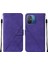 Xiaomi Redmi 12C /poco C55 Için Kabartmalı Pu Deri Stand Cüzdan Telefon Kılıfı - Mor (Yurt Dışından) 1