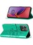 Motorola Moto G84 Için Kelebek Pu Deri Çevirmeli Cüzdan Stand Telefon Kılıfı - Yeşil (Yurt Dışından) 5