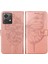 Motorola Moto G84 Için Kelebek Pu Deri Çevirmeli Cüzdan Stand Telefon Kılıfı - Rose Gold (Yurt Dışından) 1
