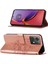 Motorola Moto G84 Için Kelebek Pu Deri Çevirmeli Cüzdan Stand Telefon Kılıfı - Rose Gold (Yurt Dışından) 5