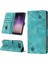 Samsung Galaxy S8 Için Kabartmalı Deri Cüzdan Stand Telefon Kılıfı - Yeşil (Yurt Dışından) 1