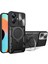 Realme 10 Pro+ Için Çift Katmanlı Telefon Kılıfı, Slayt Kamera Kapağı ve Metal Gizli Braket ile Siyah (Yurt Dışından) 1