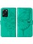Xiaomi Poco X5 Pro / Redmi Note 12 Pro Speed Için Kelebek Pu Deri Çevirmeli Cüzdan Stand Telefon Kılıfı - Yeşil (Yurt Dışından) 1