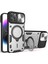 iPhone 11 Pro Max Için Çift Katmanlı Telefon Kılıfı, Slayt Kamera Kapağı ve Metal Gizli Braket ile Gümüş (Yurt Dışından) 1