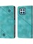 Honor X6 /honor X8 5g Için Kabartmalı Deri Cüzdan Stand Telefon Kılıfı - Yeşil (Yurt Dışından) 4