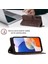 Samsung Galaxy A25 Için Kabartmalı Deri Cüzdan Stand Telefon Kılıfı - Kahverengi (Yurt Dışından) 2