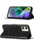 Motorola Moto G54 Için Kelebek Pu Deri Çevirmeli Cüzdan Stand Telefon Kılıfı - Siyah (Yurt Dışından) 5