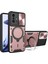 Xiaomi 11T /11T Pro Için Çift Katmanlı Telefon Kılıfı, Slayt Kamera Kapağı ve Metal Gizli Braket ile Rose Gold (Yurt Dışından) 1