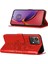 Motorola Moto G84 Için Kelebek Pu Deri Çevirmeli Cüzdan Stand Telefon Kılıfı - Kırmızı (Yurt Dışından) 5