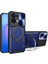 Oppo Reno8 5g Için Çift Katmanlı Telefon Kılıfı, Slayt Kamera Kapağı ve Metal Gizli Braket ile Mavi (Yurt Dışından) 1