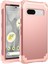Google Pixel 7A Için Yumuşak Silikon Sert Pc Tampon Telefon Kılıfı - Rose Gold (Yurt Dışından) 1