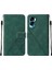 Honor 90 Lite Için Kabartmalı Pu Deri Stand Cüzdan Telefon Kılıfı - Yeşil (Yurt Dışından) 1