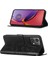 Motorola Moto G84 Için Kelebek Pu Deri Çevirmeli Cüzdan Stand Telefon Kılıfı - Siyah (Yurt Dışından) 5