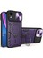 iPhone Xr Için Çift Katmanlı Telefon Kılıfı, Slayt Kamera Kapağı ve Metal Gizli Braket ile Mor (Yurt Dışından) 1