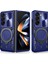 Samsung Galaxy Z Fold 5 Için Çift Katmanlı Telefon Kılıfı, Slayt Kamera Kapağı ve Metal Gizli Braket ile Mavi (Yurt Dışından) 1