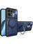 Oppo Reno7 4g Için Çift Katmanlı Telefon Kılıfı, Slayt Kamera Kapağı ve Metal Gizli Braket ile Mavi (Yurt Dışından) 1
