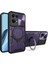 Oppo Reno7 4g Için Çift Katmanlı Telefon Kılıfı, Slayt Kamera Kapağı ve Metal Gizli Braket ile Mor (Yurt Dışından) 1