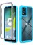 Motorola Moto E13 Için Hibrit Bumper Tam Koruma Telefon Kılıfı - Mavi (Yurt Dışından) 1
