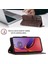 Motorola Moto G84 Için Kabartmalı Deri Cüzdan Stand Telefon Kılıfı - Kahverengi (Yurt Dışından) 4