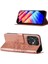 Tecno Spark 10C Için Kelebek Pu Deri Çevirmeli Cüzdan Stand Telefon Kılıfı - Rose Gold (Yurt Dışından) 5