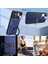 Samsung Galaxy A34 5g Için Çift Katmanlı Telefon Kılıfı, Slayt Kamera Kapağı ve Metal Gizli Braket ile Mavi (Yurt Dışından) 5