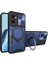 Oppo Reno7 5g Için Çift Katmanlı Telefon Kılıfı, Slayt Kamera Kapağı ve Metal Gizli Braket ile Mavi (Yurt Dışından) 1
