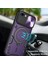 iPhone 8 Plus / 7 Plus Için Çift Katmanlı Telefon Kılıfı, Slayt Kamera Kapağı ve Metal Gizli Braket ile Mor (Yurt Dışından) 3