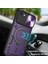 iPhone 8 / 7 /iphone Se 2020/2022 Için Çift Katmanlı Telefon Kılıfı, Slayt Kamera Kapağı ve Metal Gizli Braket ile Mor (Yurt Dışından) 3