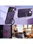 iPhone 8 / 7 /iphone Se 2020/2022 Için Çift Katmanlı Telefon Kılıfı, Slayt Kamera Kapağı ve Metal Gizli Braket ile Mor (Yurt Dışından) 5