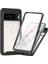 Google Pixel 8 Için Yerleşik Ekran 360 Tam Koruma Telefon Kılıfı - Siyah (Yurt Dışından) 1